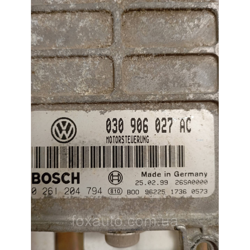 Блок Управления  Volkswagen Polo Европа Оригинал 030906027AC