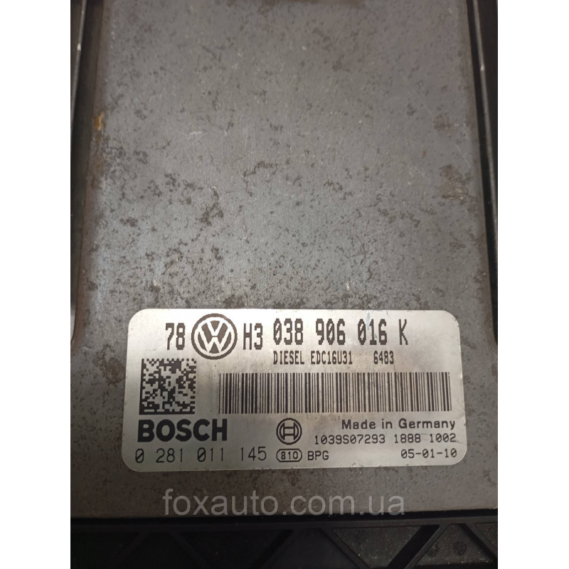 Блок керування ECU Volkswagen PASSAT B5  оригінал 038906016K